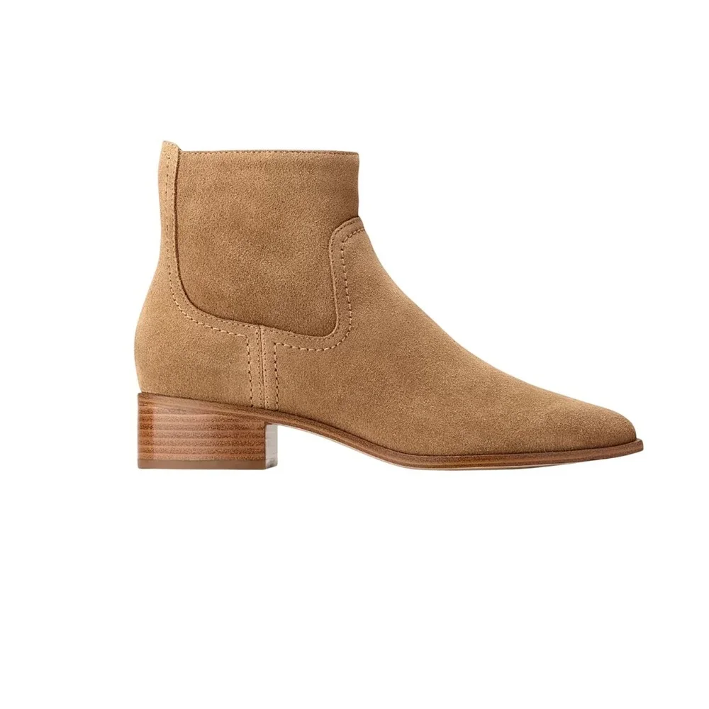 Cole Haan Grand Ambition Suede Leather Side Zip Ankle‎ Boots - Women's 7B
